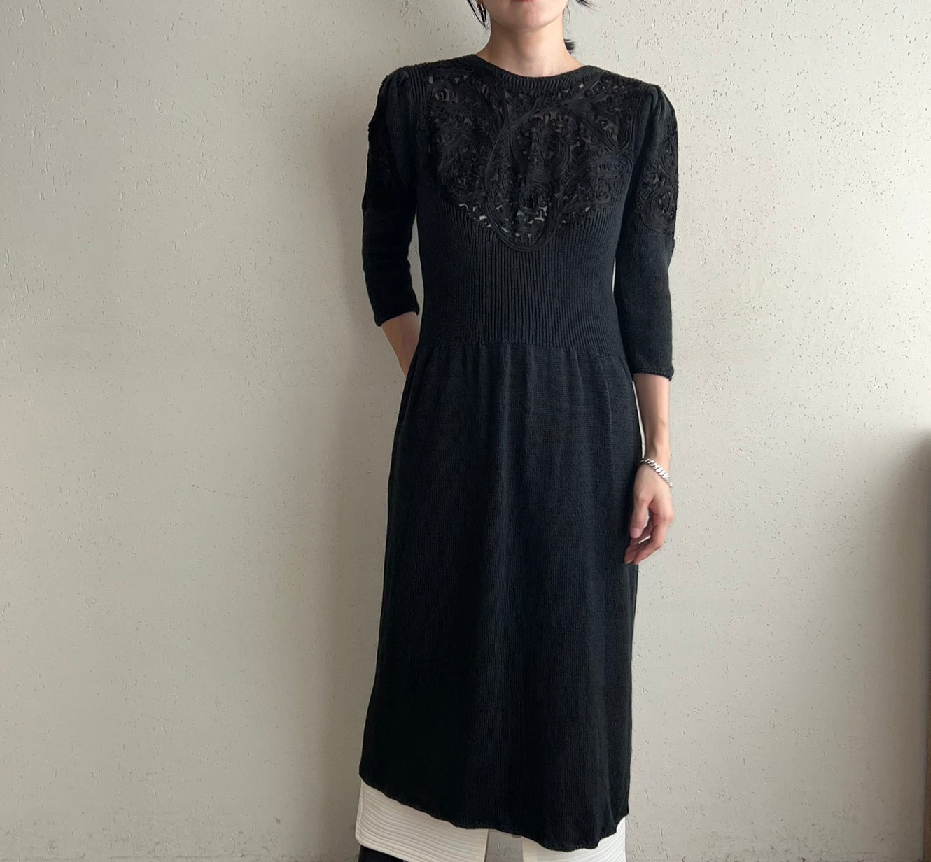 80s "Neiman Marcus ” Knit Dress Made in USA