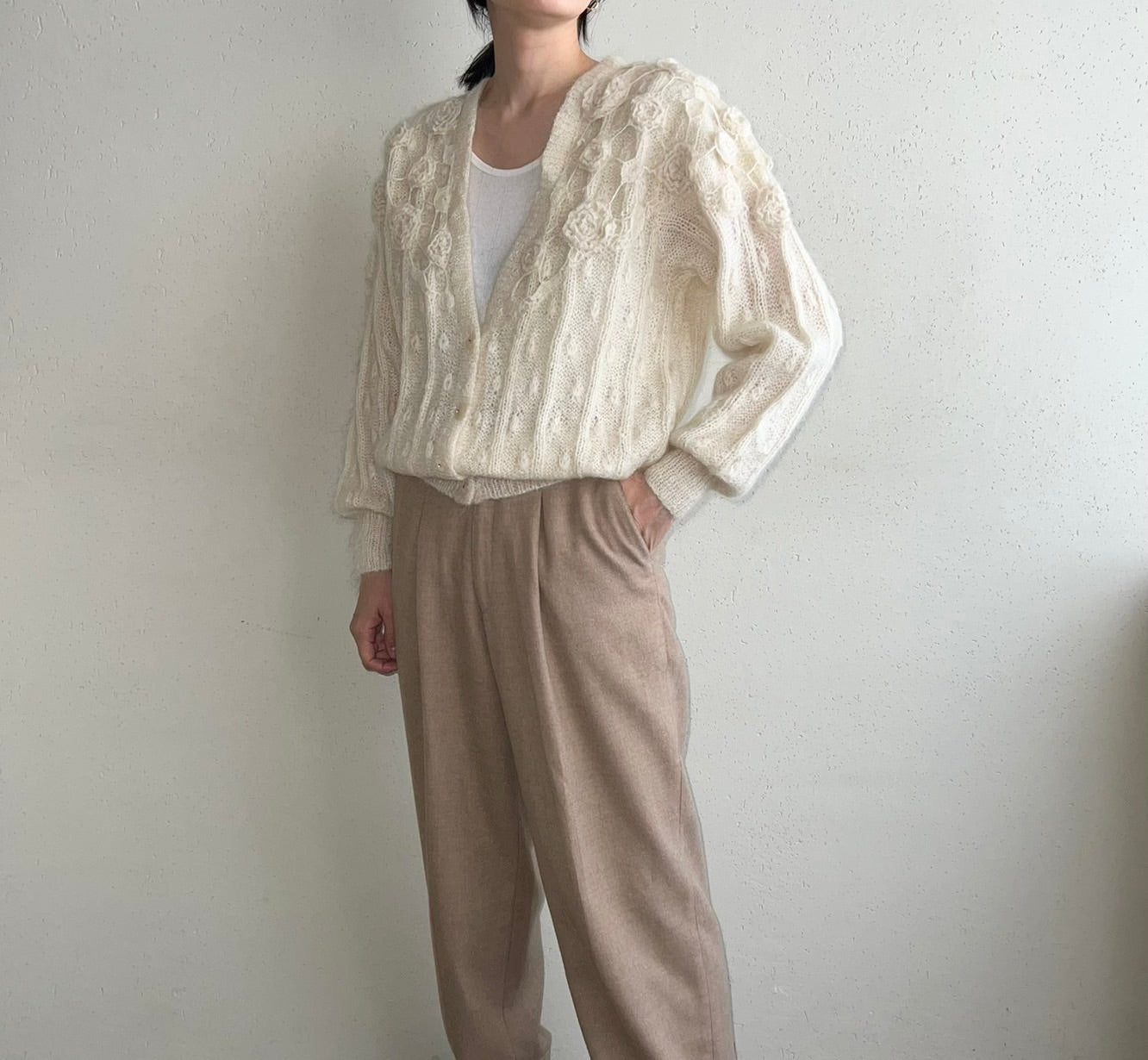 90s Design Knit Cardigan