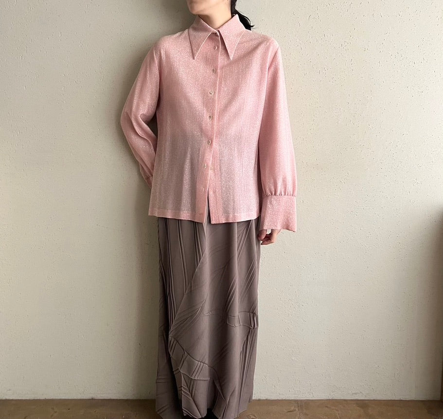 70s Glitter Pink Shirt