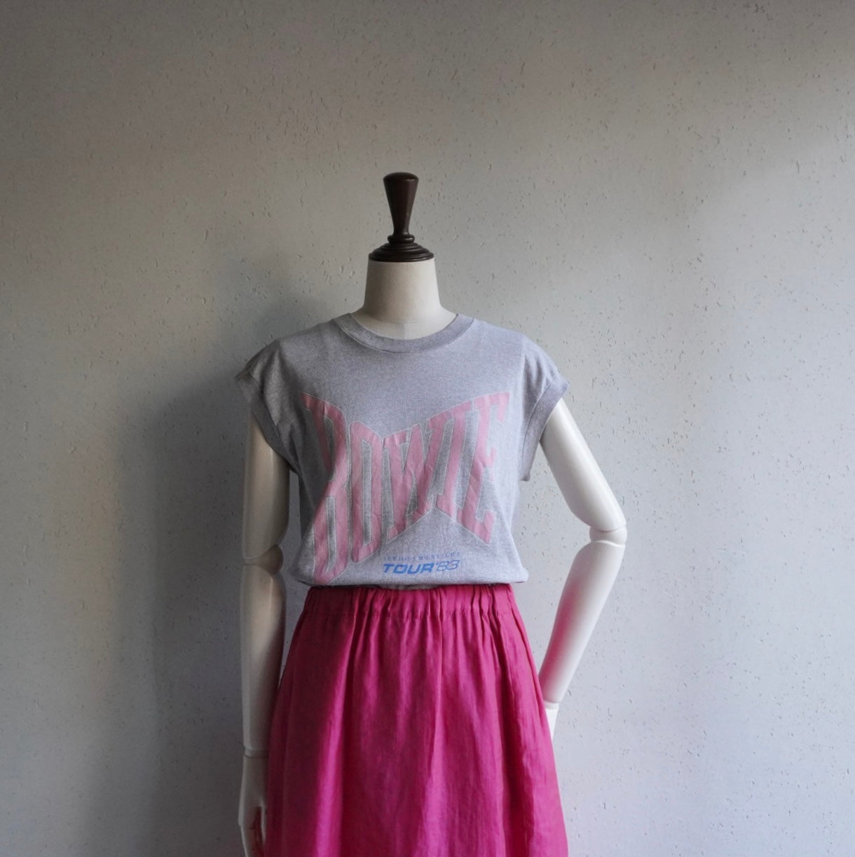 80s "David Bowie 83s Tour “ Printed Sleeveless T-shirt Made in USA