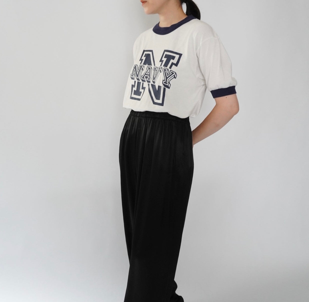 90s Printed Ringer T-shirt Made in USA