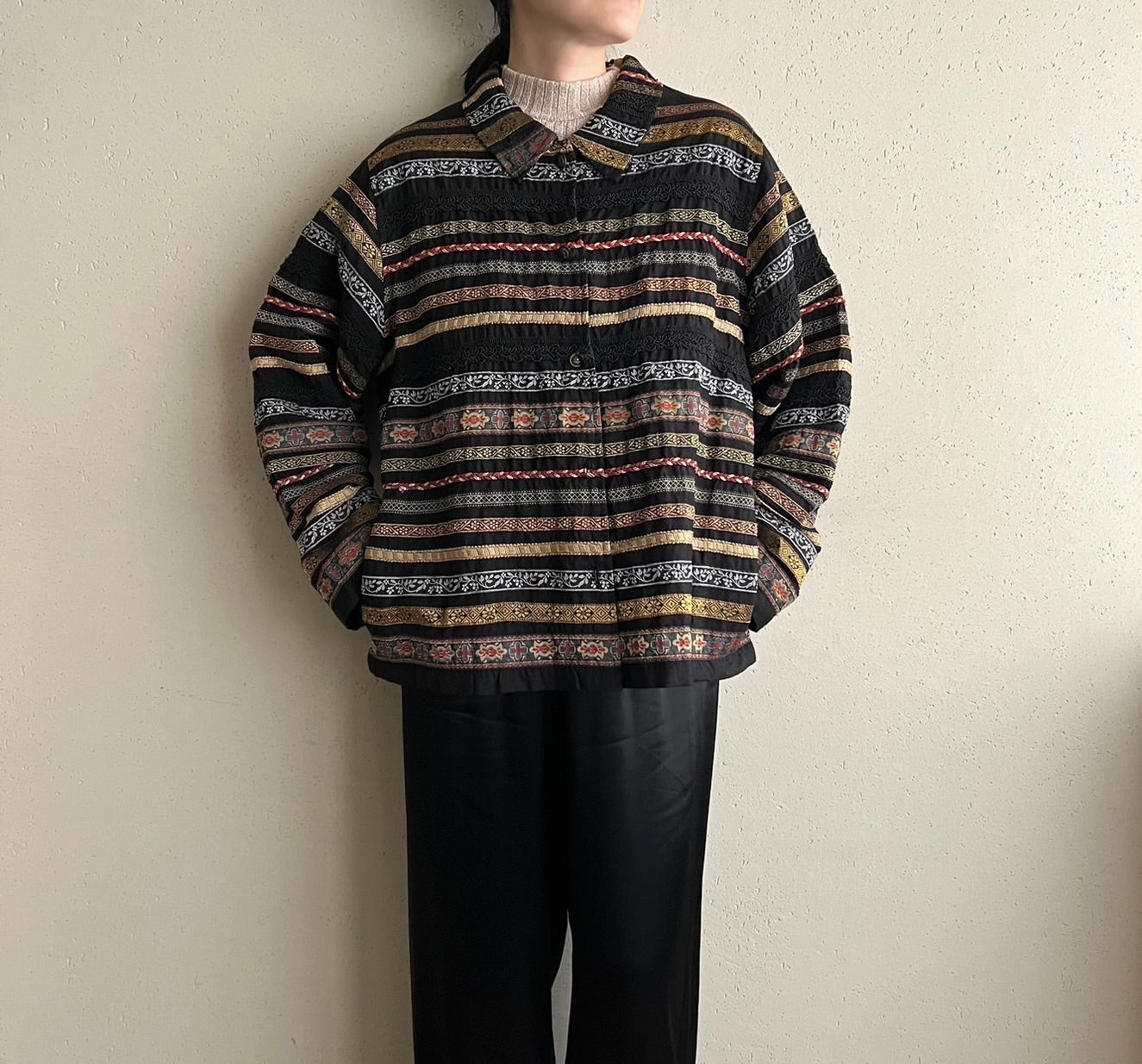 90s Design Silk Jacket