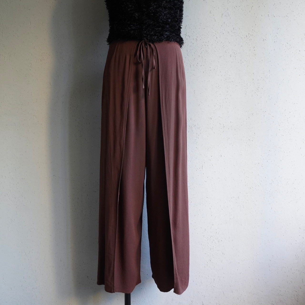 90s Brown Wide Pants