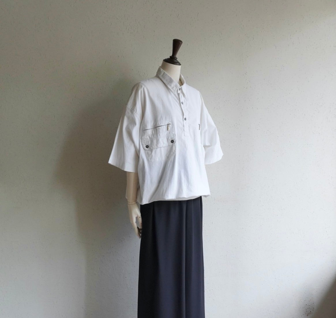 90s EURO Zip Design Top