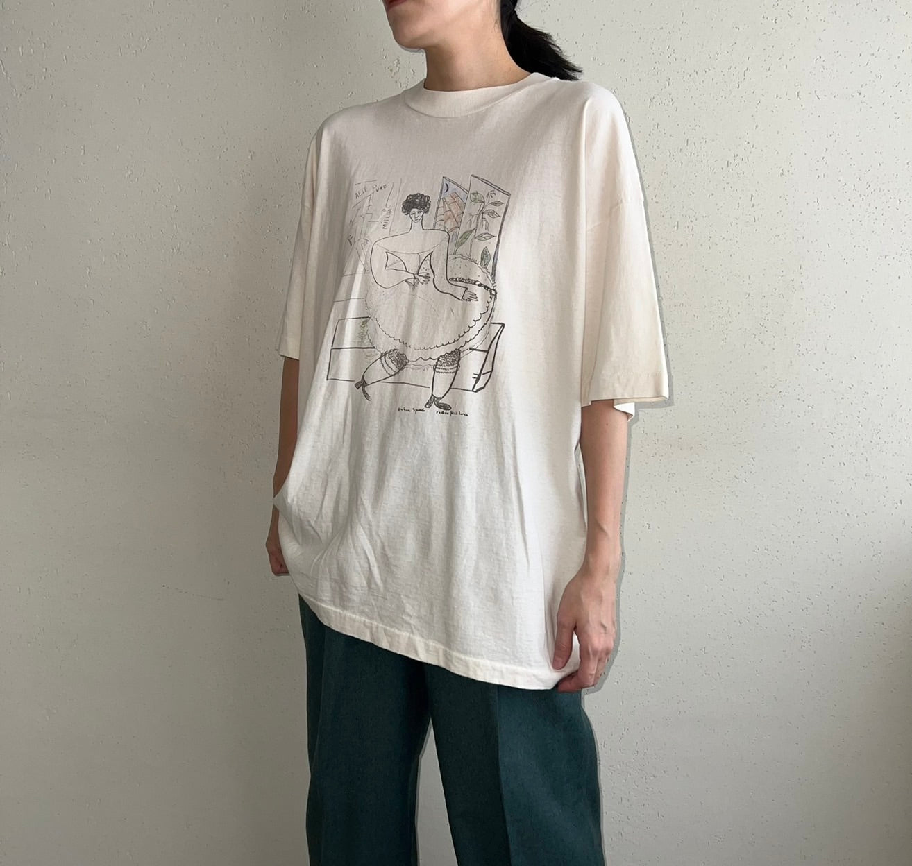 90s Printed T-shirt Made in USA