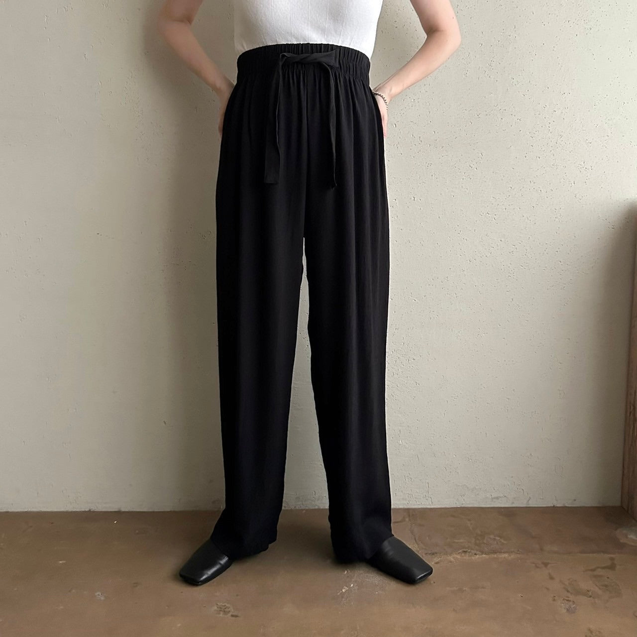 90s Black Pants Made in USA