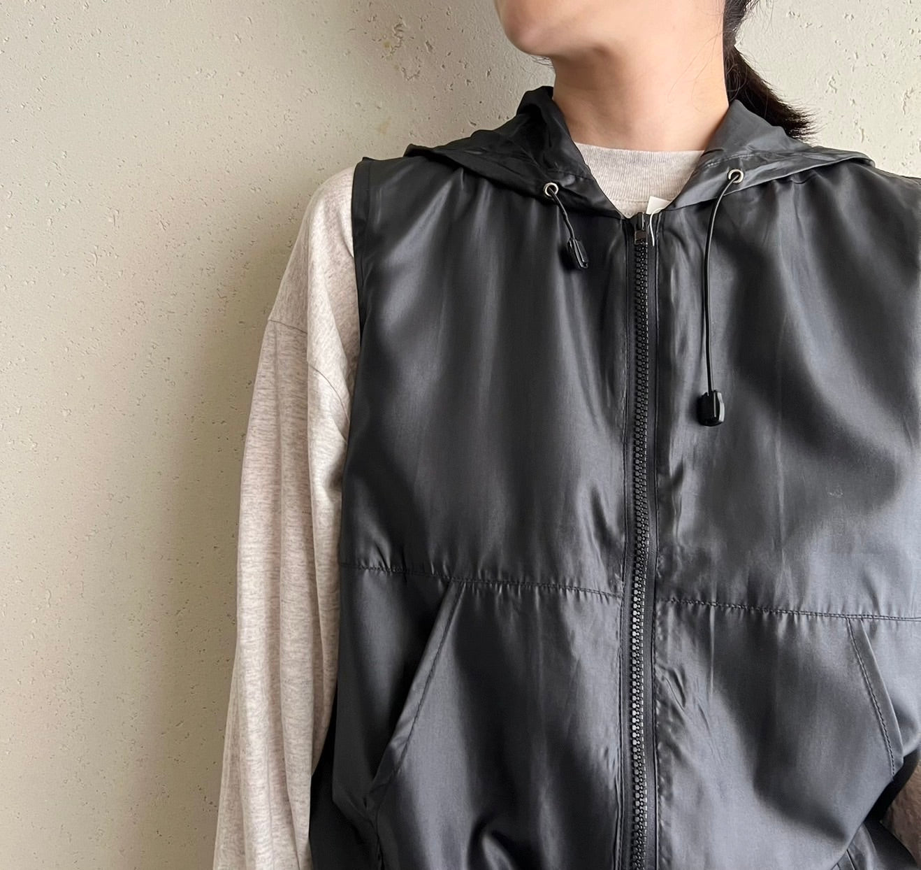 90s Hooded Vest Dead Stock