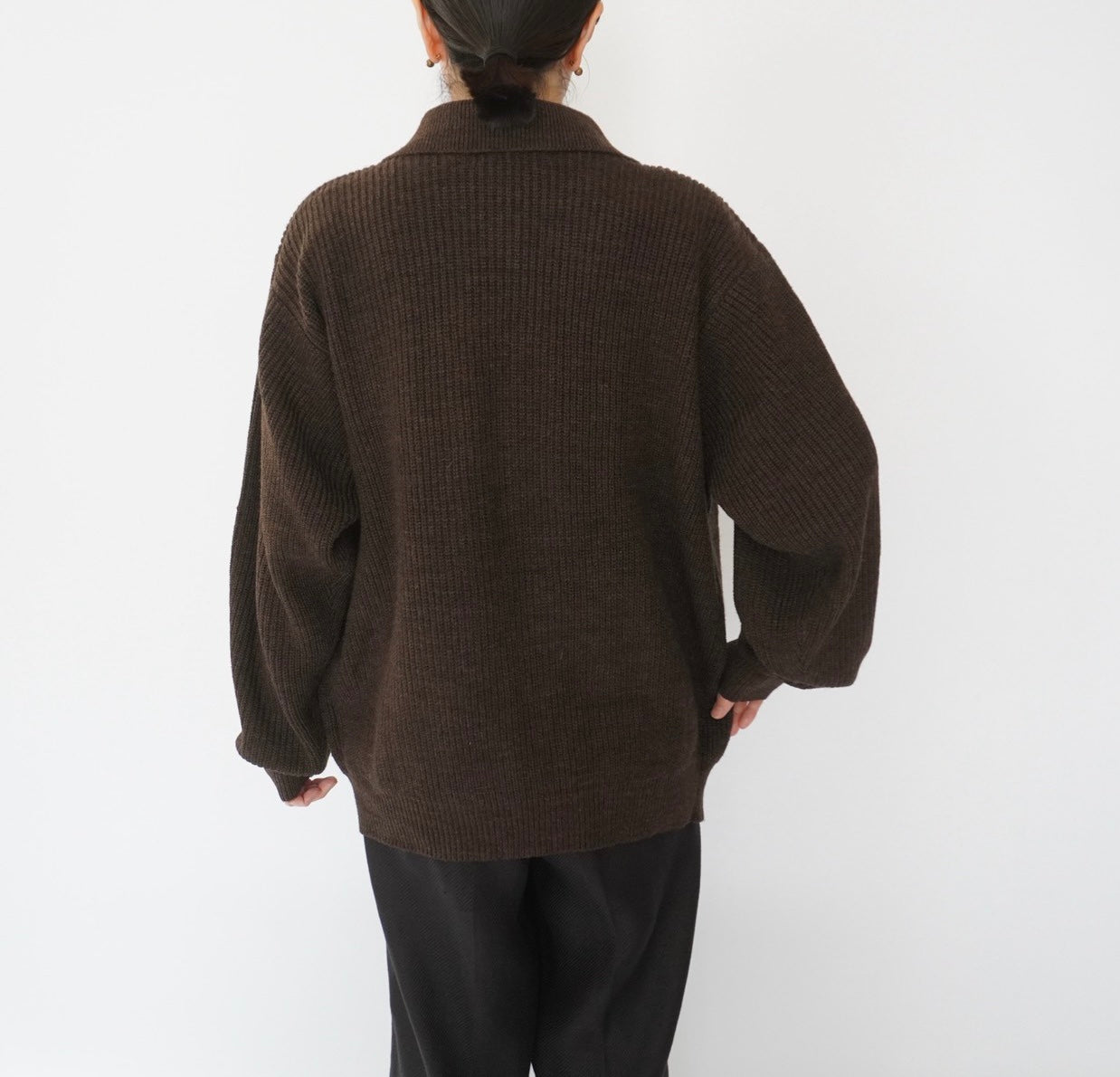 90s Zipped Knit Cardigan