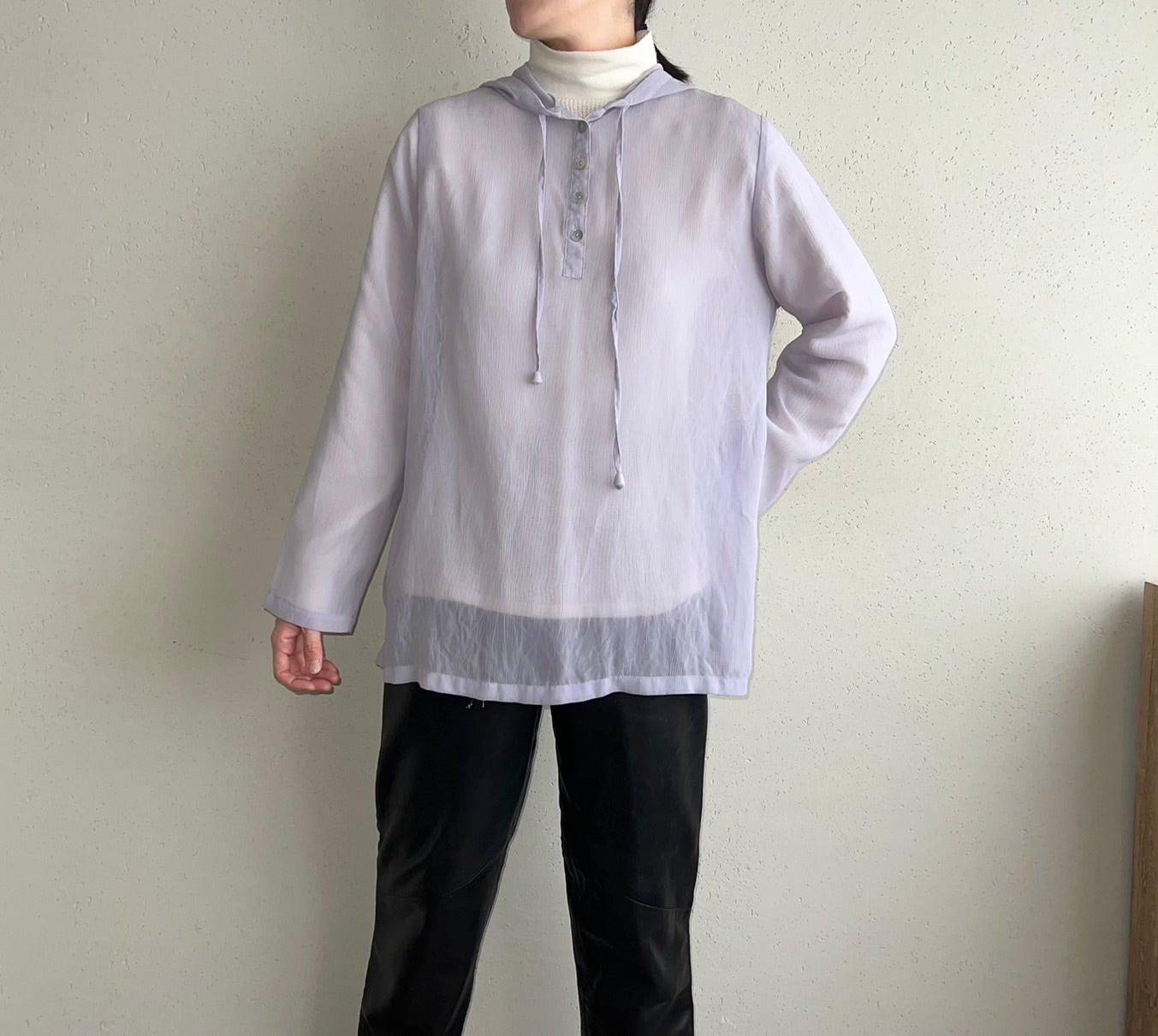 90s Purple Sheer Top