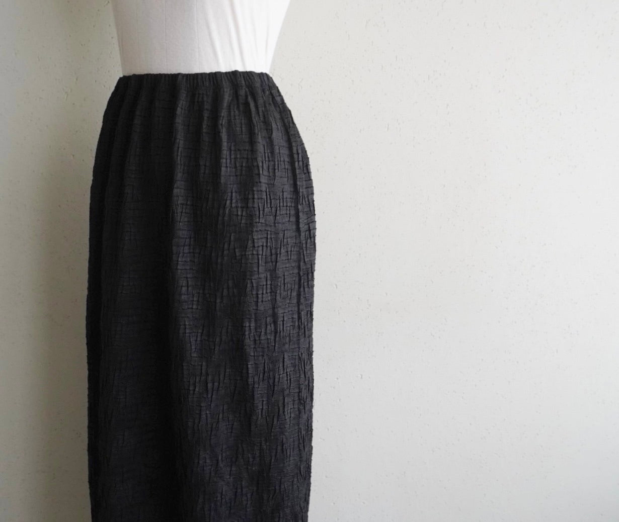 90s Pleat Design Maxi Skirt