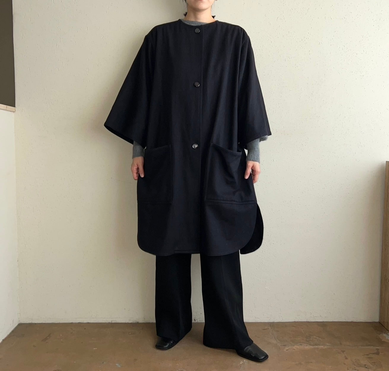 90s Navy Coat