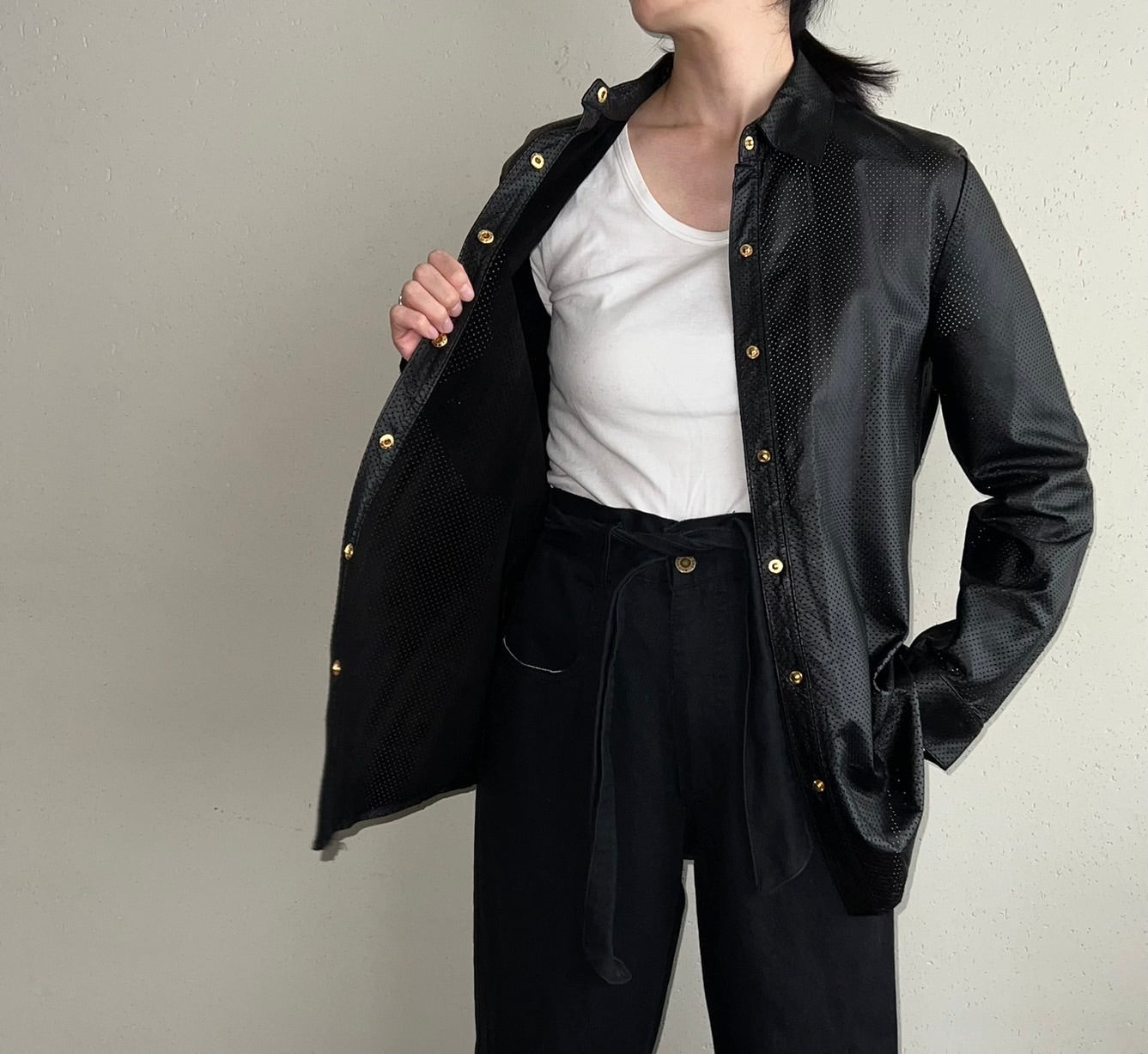90s Leather Shirt