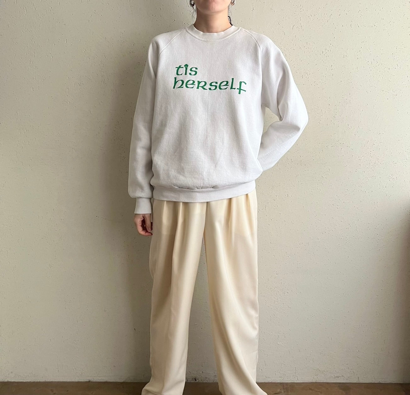 90s Printed Sweater Made in USA