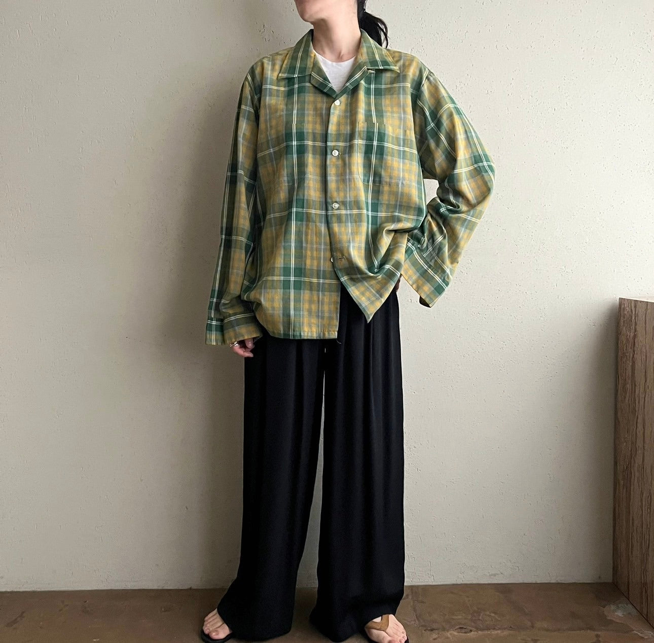 60s“Pennleigh” Plaid Shirt
