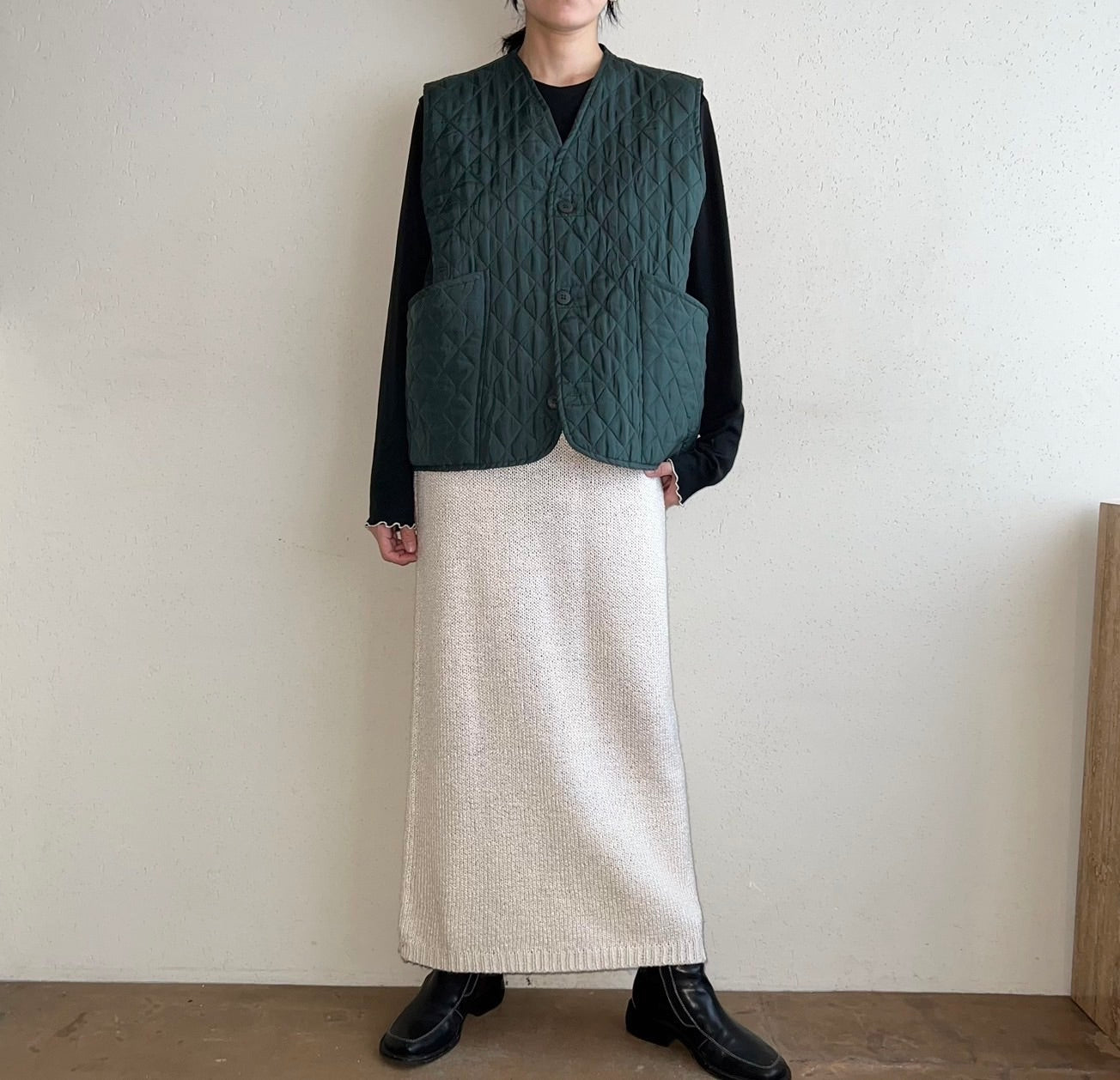 90s Silk Quilted Vest