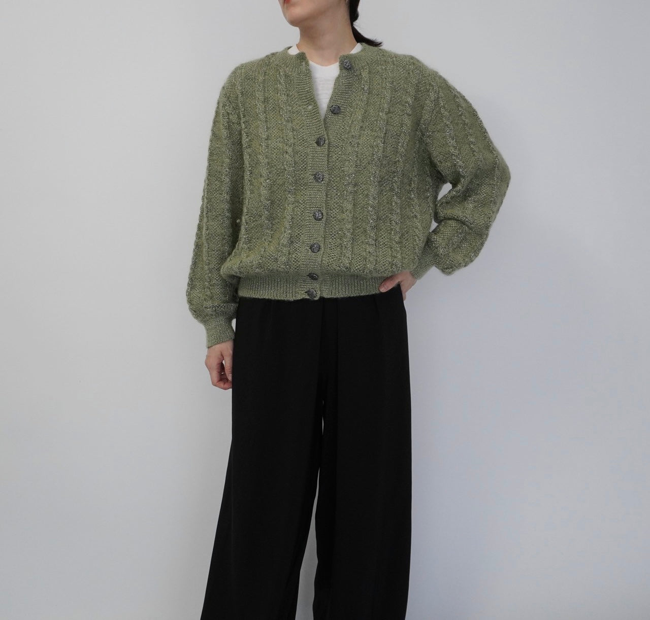 80s Design Knit Cardigan