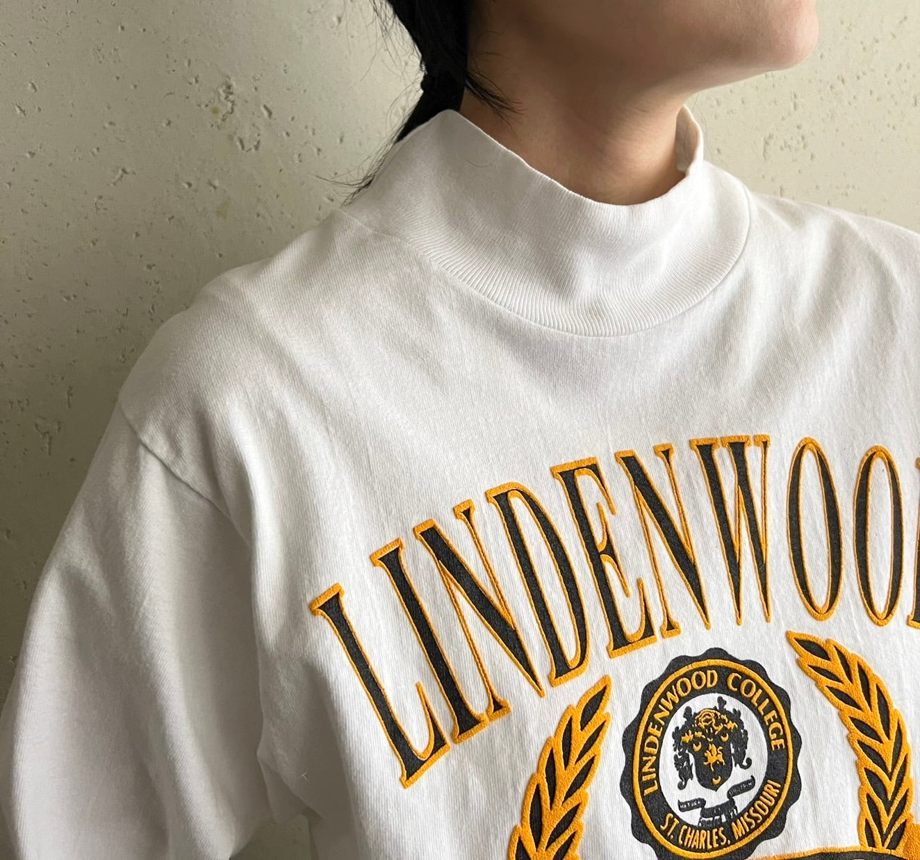 90s Printed Long T-shirt Made in USA
