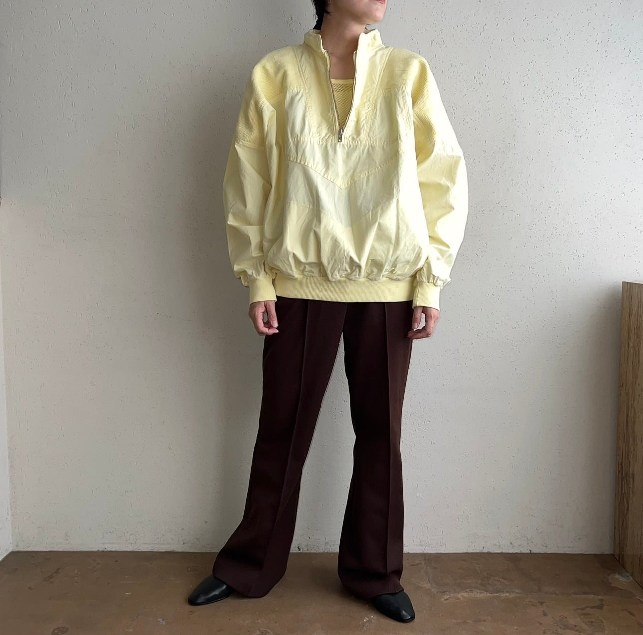 90s EURO Zipped Cotton Top