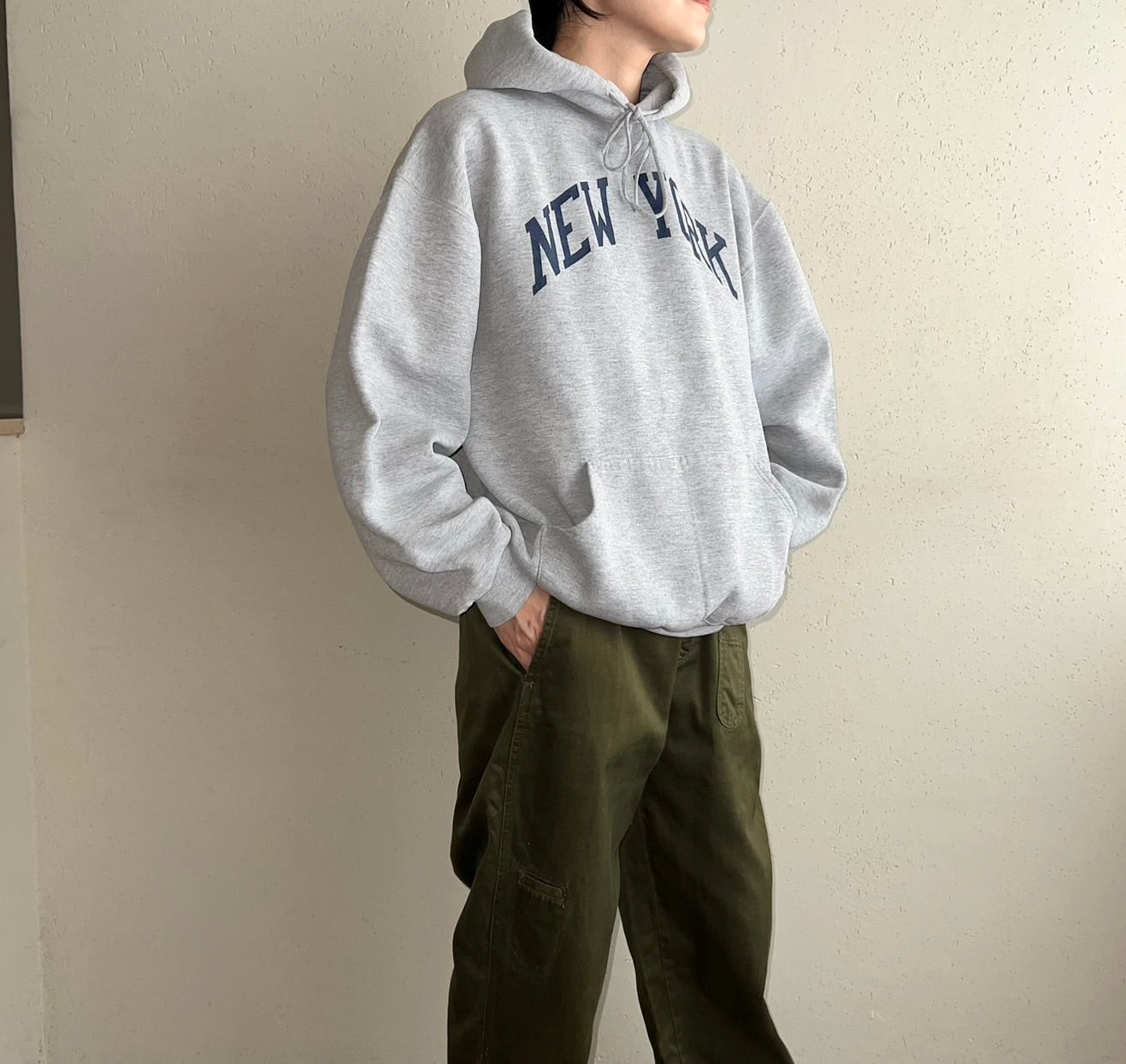 90s Hooded Sweater Made in USA