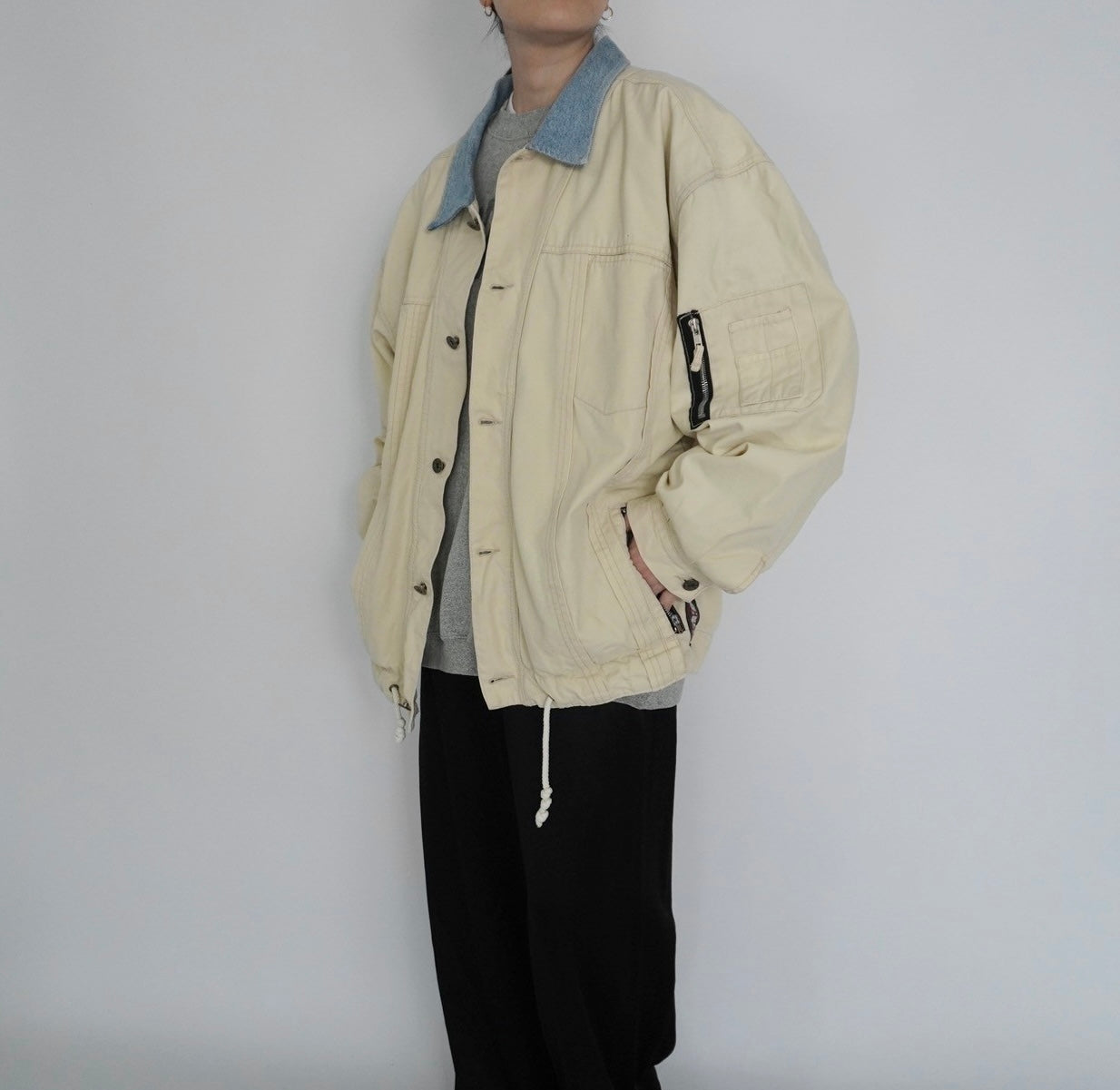 90s Denim Collar Jacket