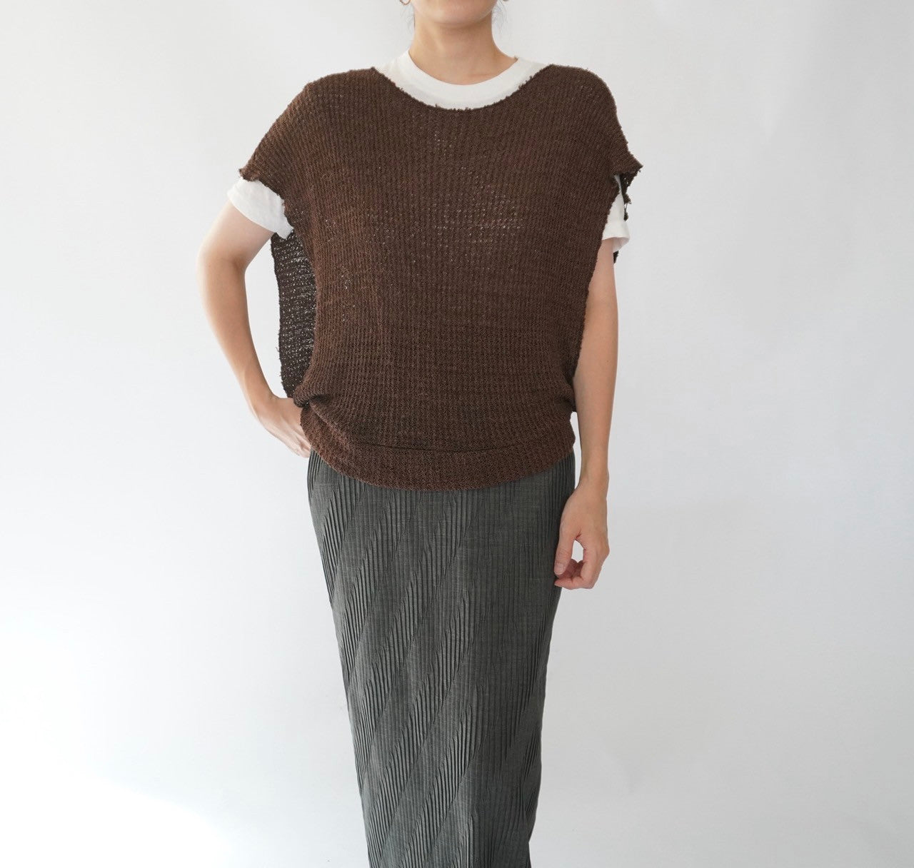 80s Woven Vest,Top