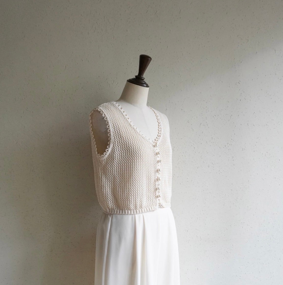 90s Ivory Top Made in Italy
