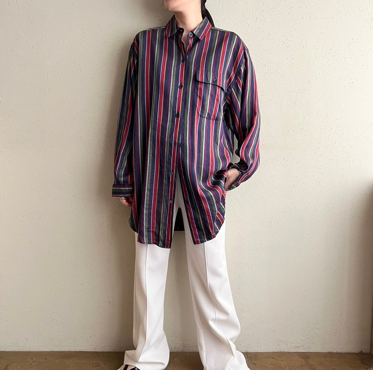 90s Striped Shirt Made in USA