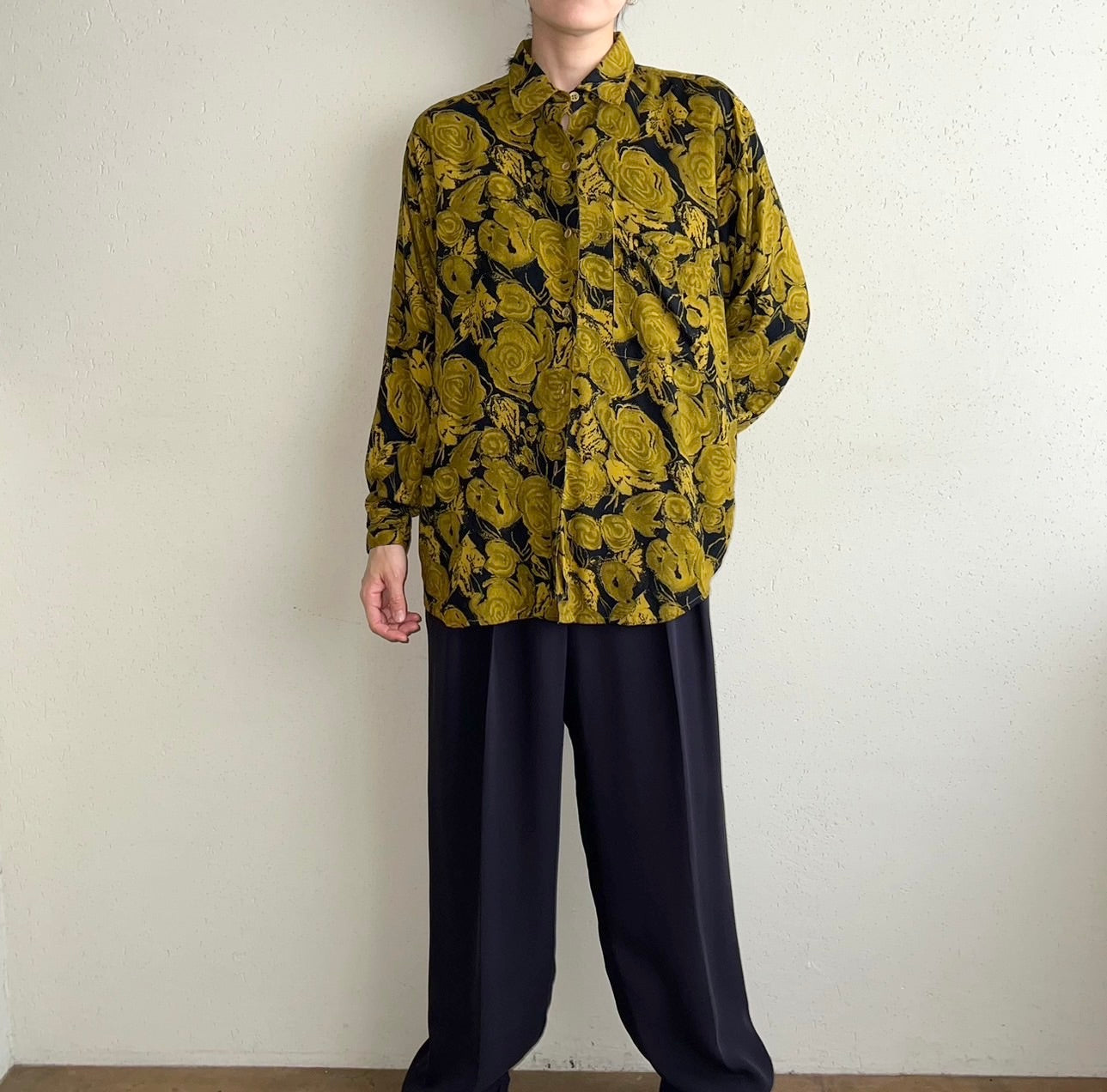 90s Rayon Printed Shirt