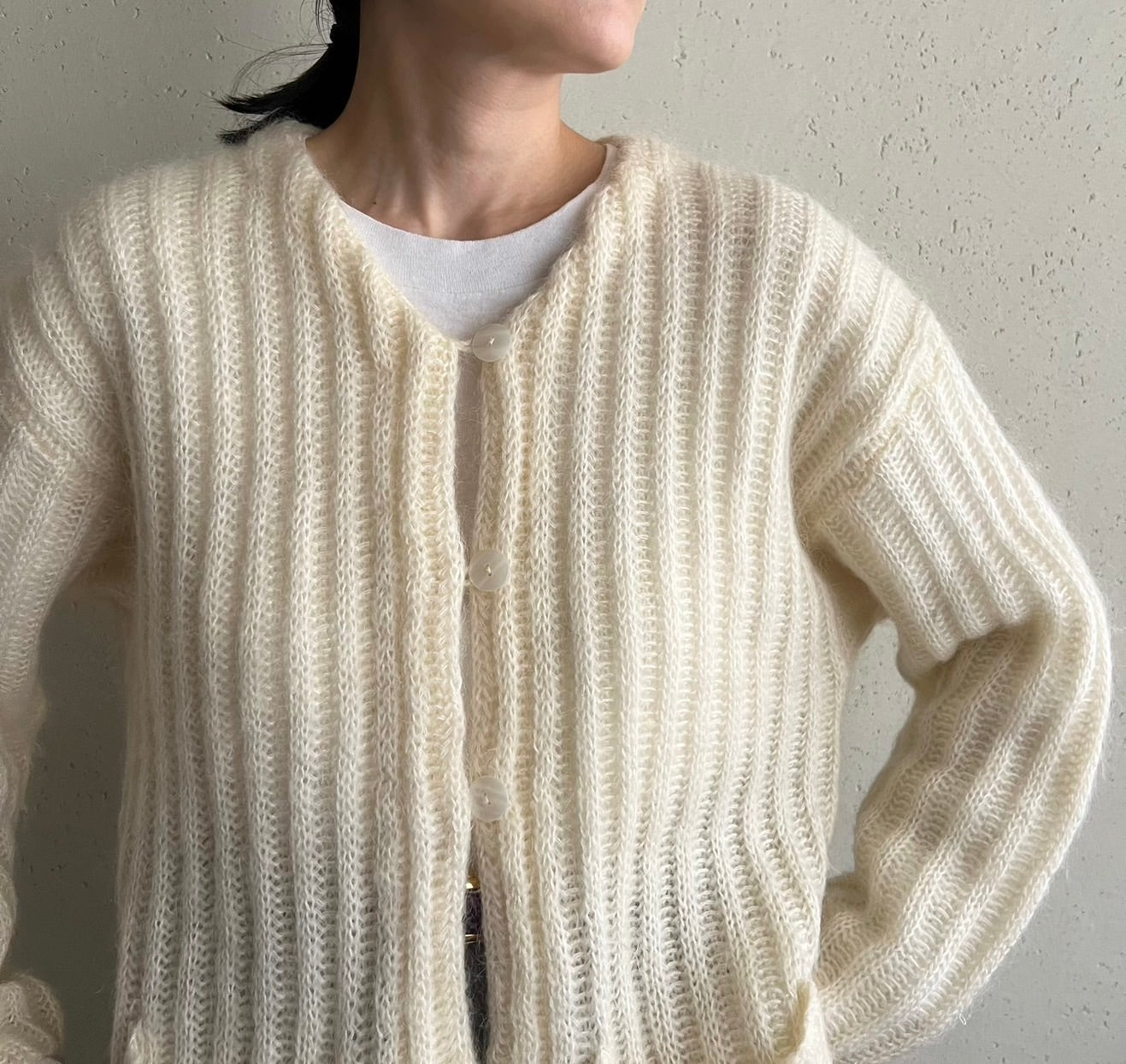 90s Mohair Knit Cardigan
