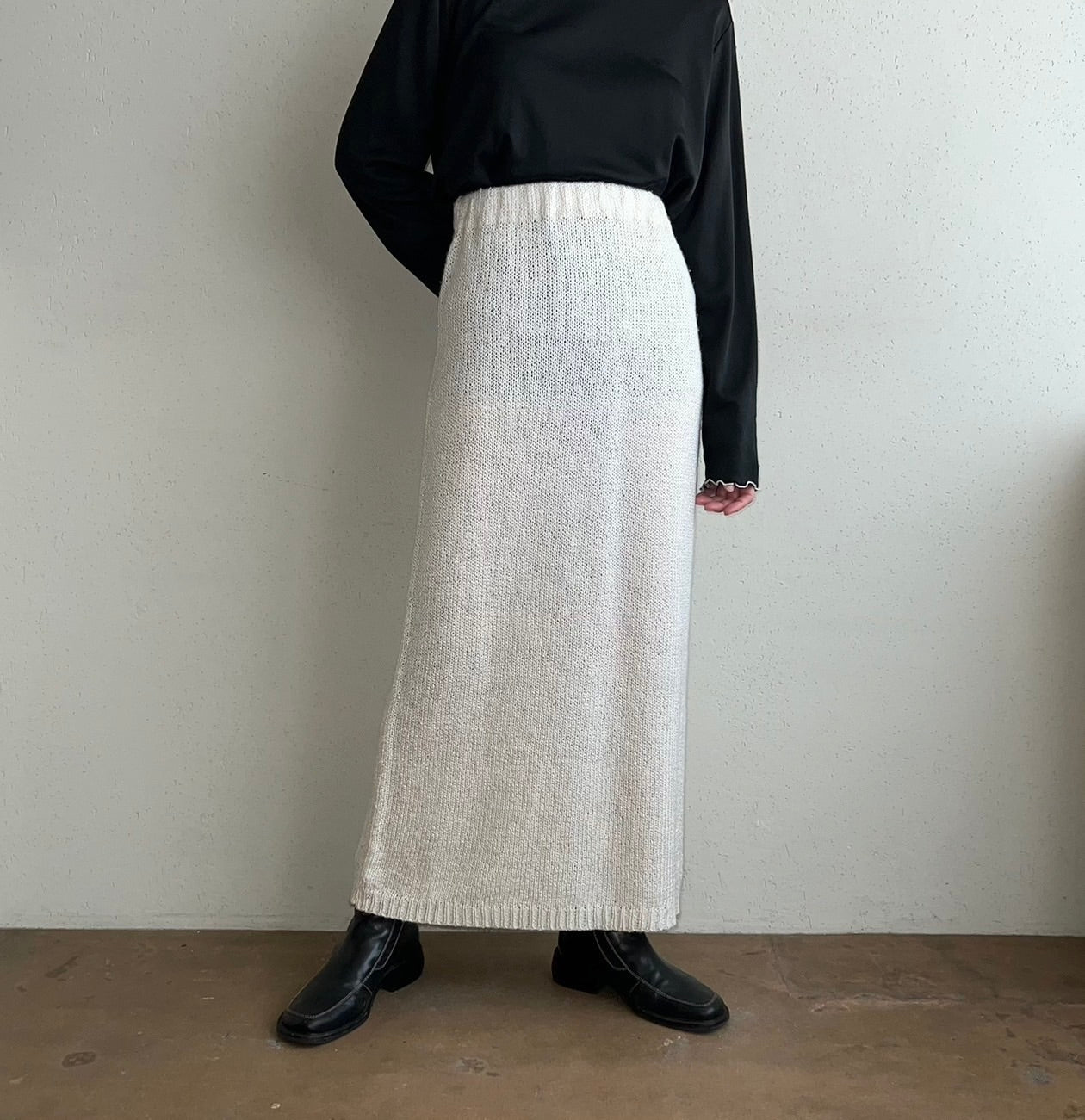 90s Hand Loomed Knit Skirt Made in USA