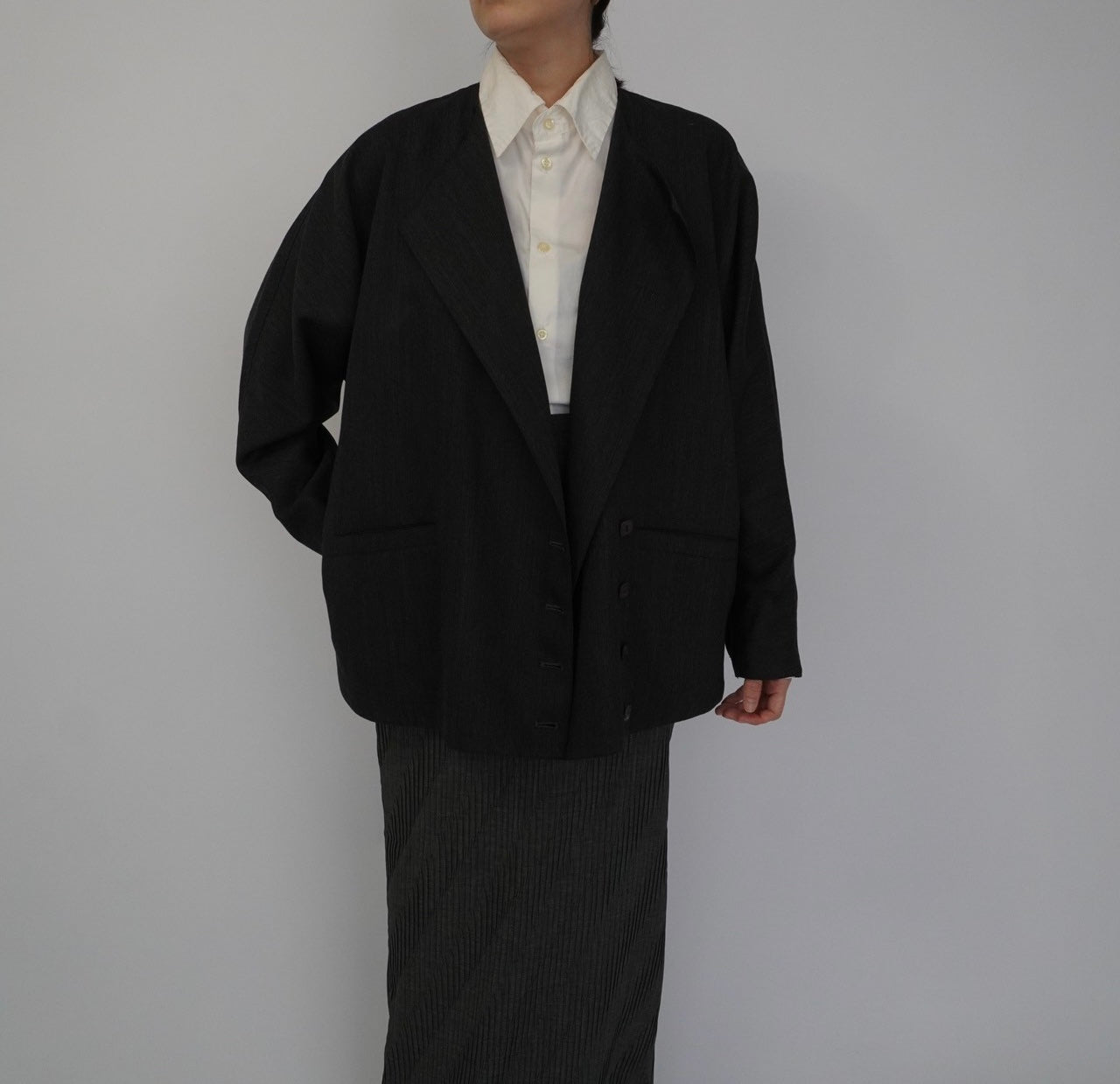 90s Design Wool Light Jacket