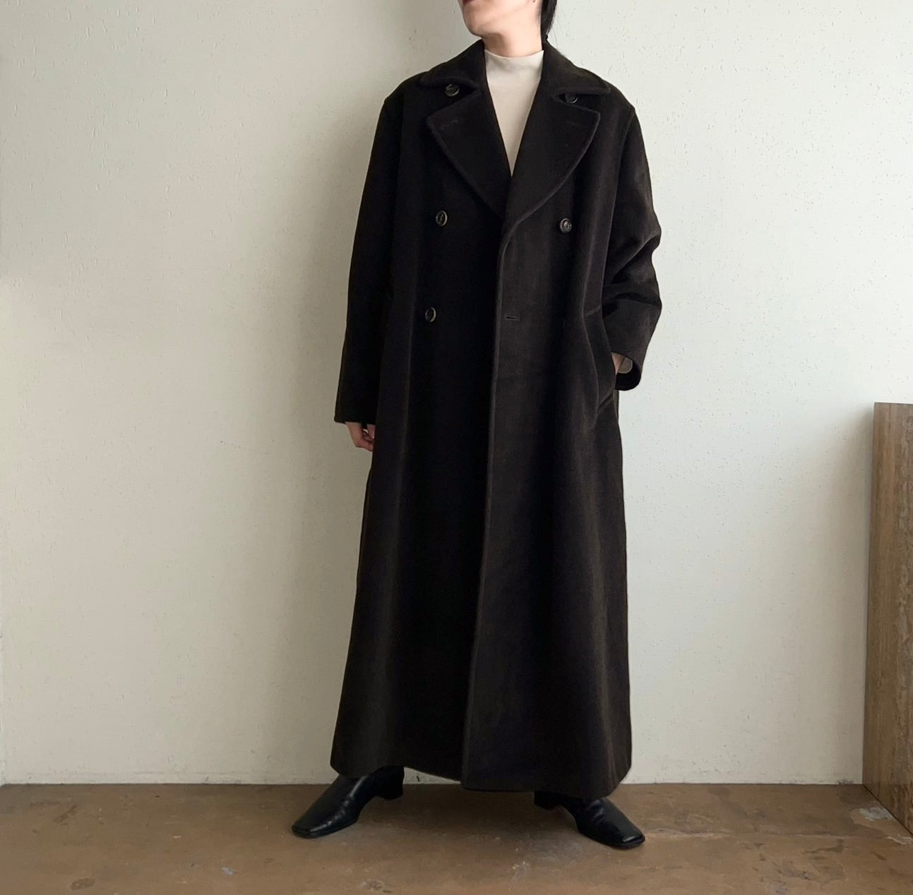 90s "MARELLA" Mohair Mix Coat Made in Italy
