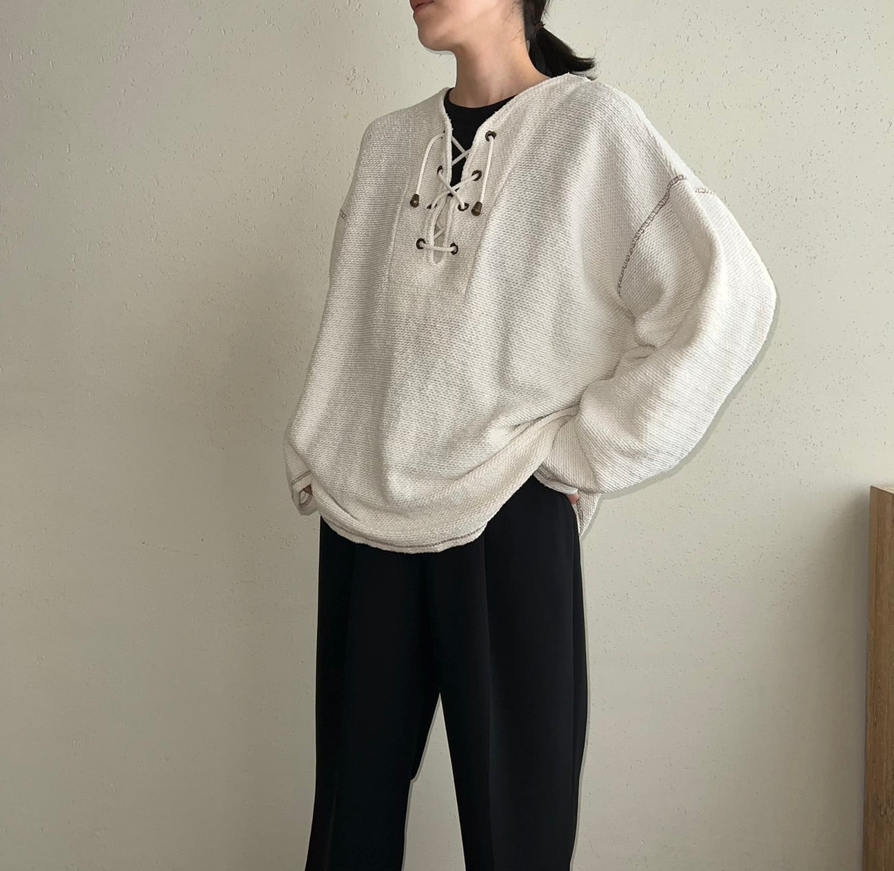 90s Lace Up Top