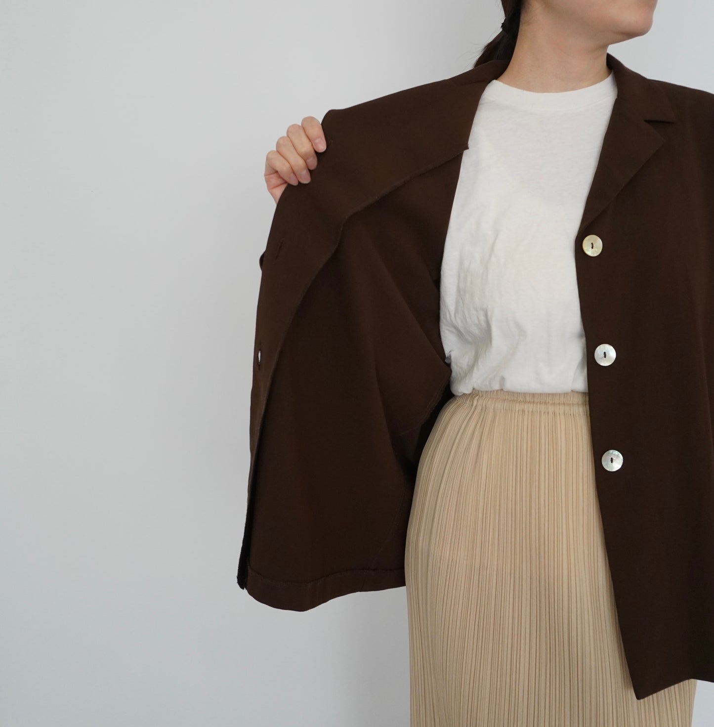 90s Brown Shirt, Jacket Made in USA