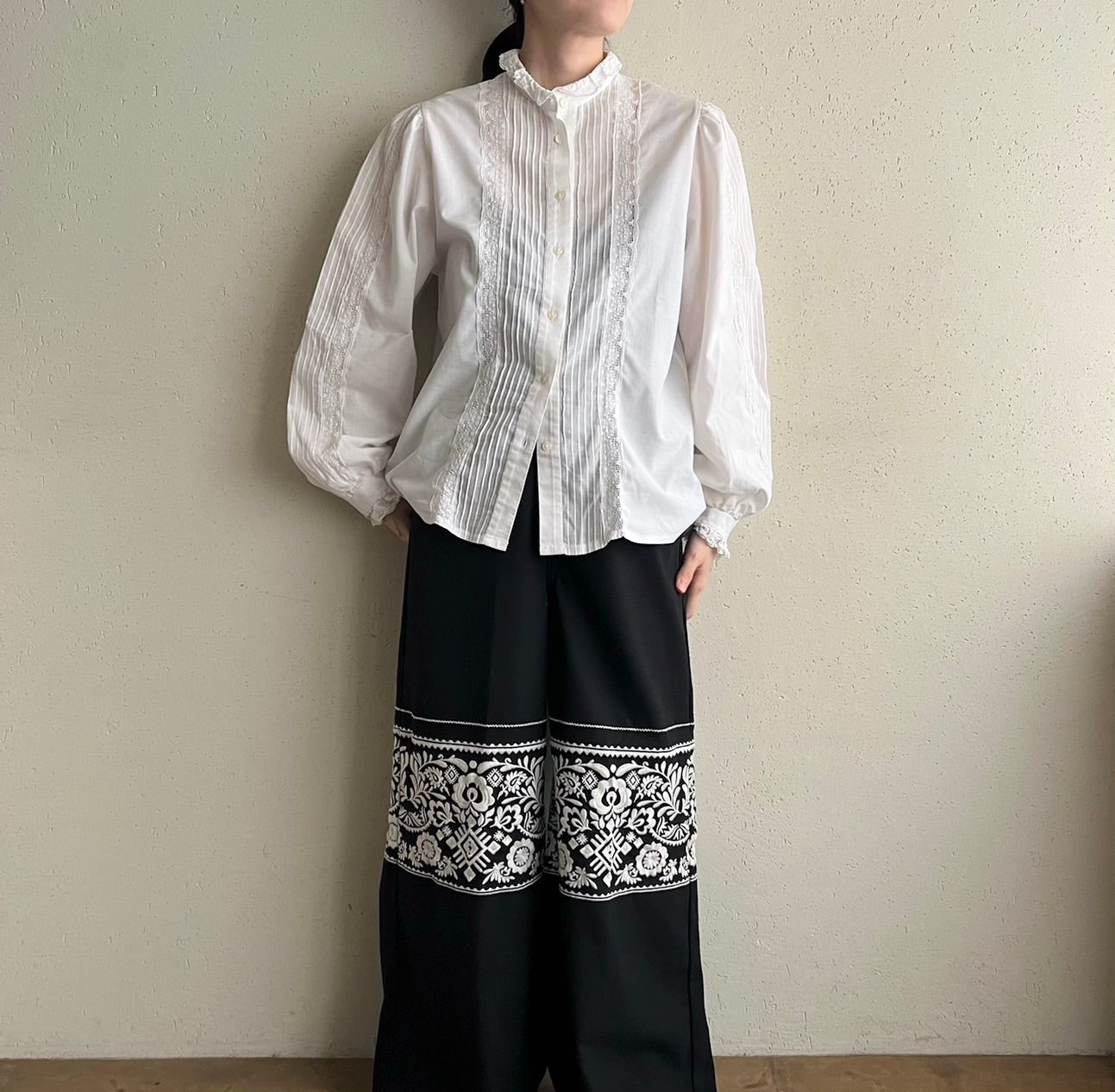 90s Lace Blouse Made in Austria
