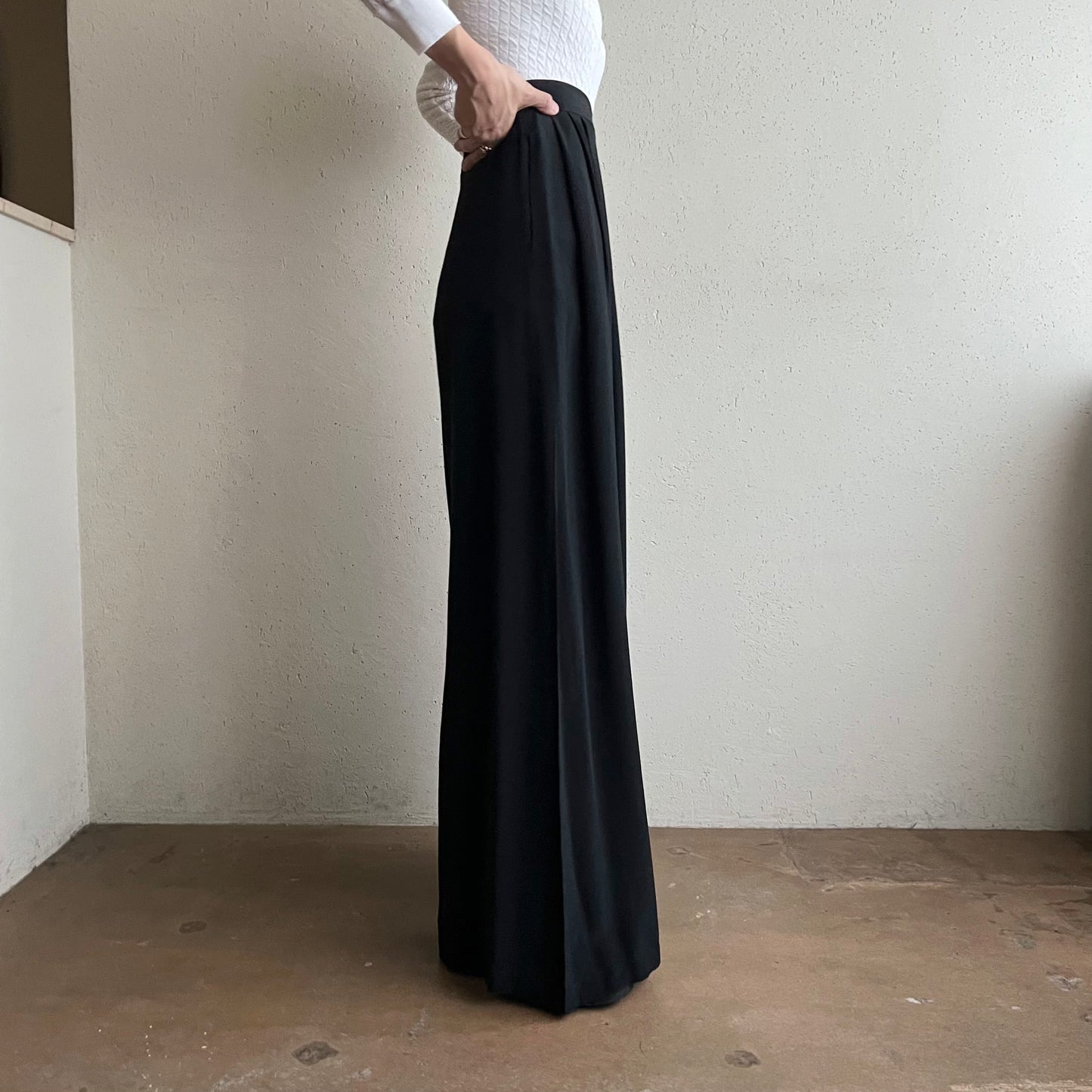 90s Silk Wide Pants