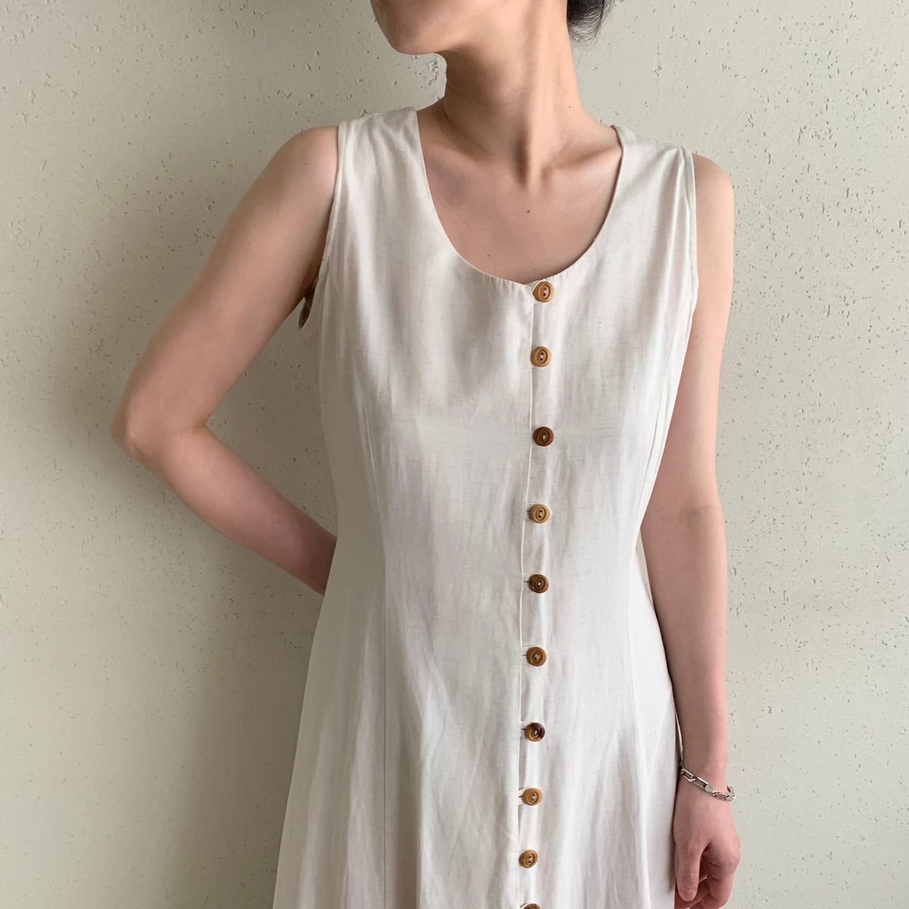 90s Back Lace up Dress Made in Italy