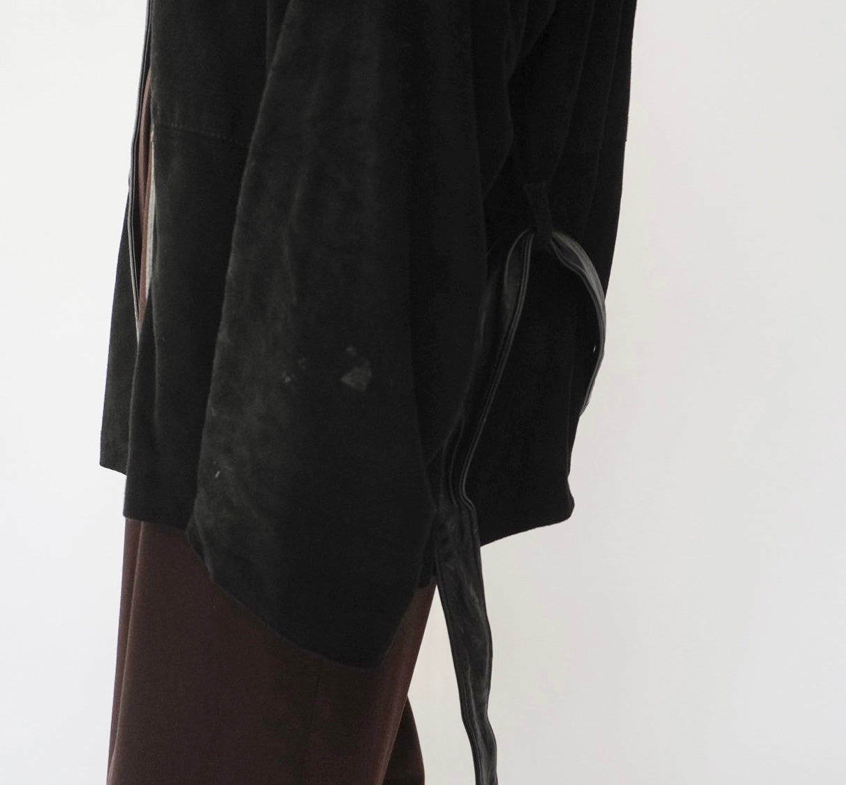 80s EURO Design Suede x Leather Jacket