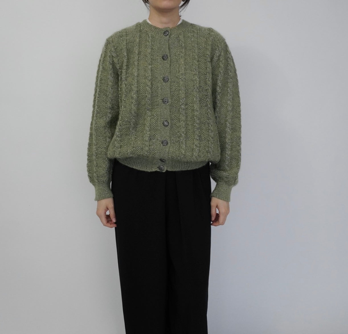 80s Design Knit Cardigan