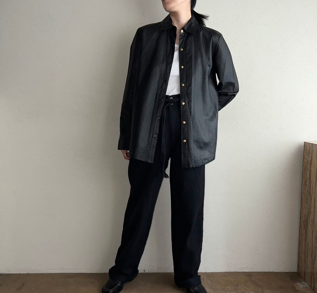 90s Leather Shirt