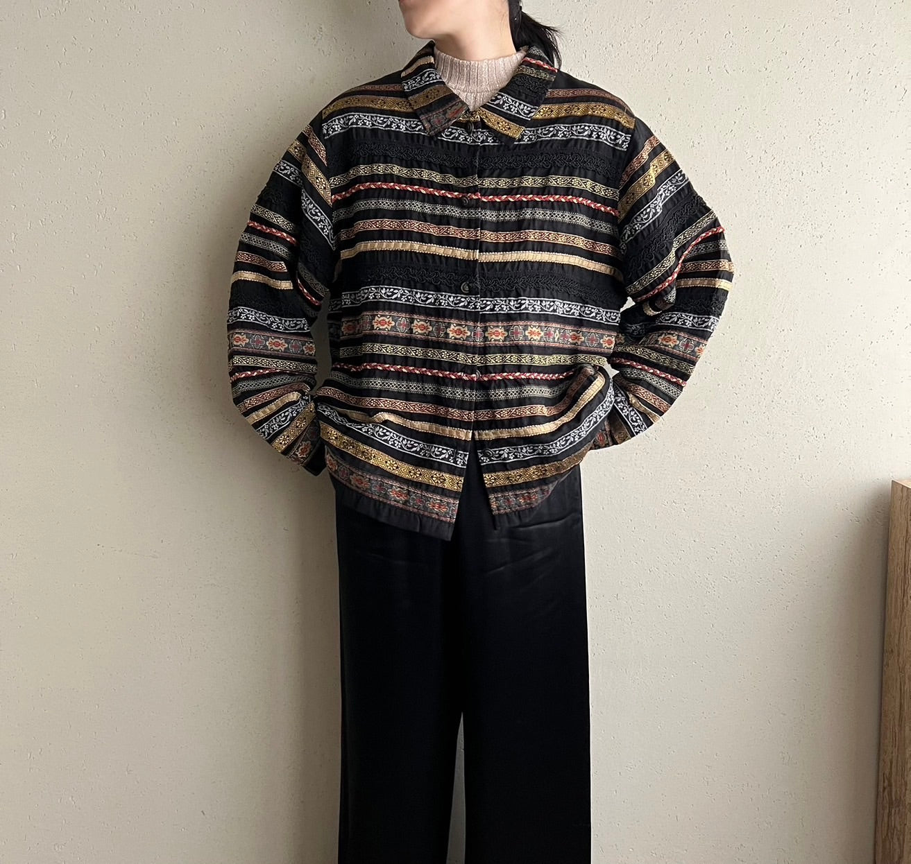 90s Design Silk Jacket