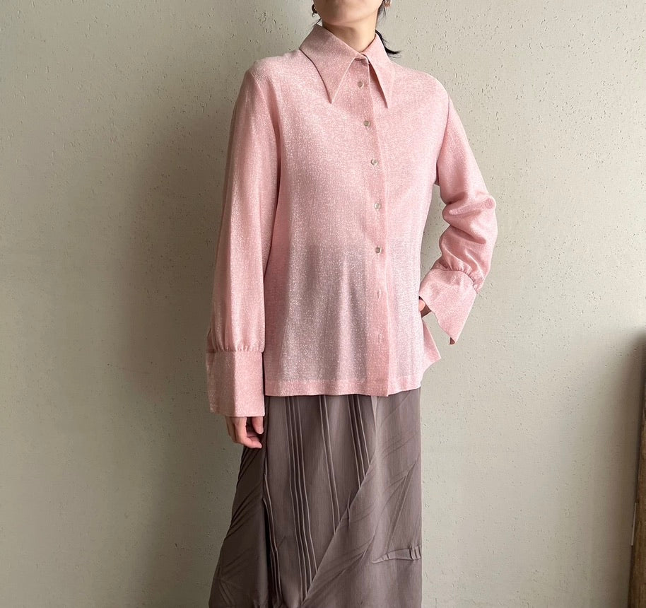 70s Glitter Pink Shirt