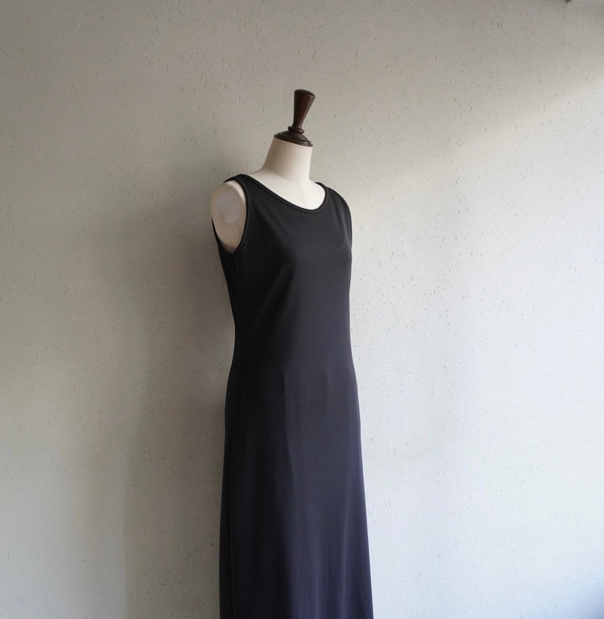 90s Black Sleeveless Maxi Dress