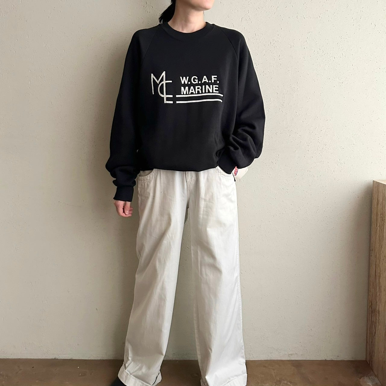 90s Printed Sweater Made in USA Dead Stock