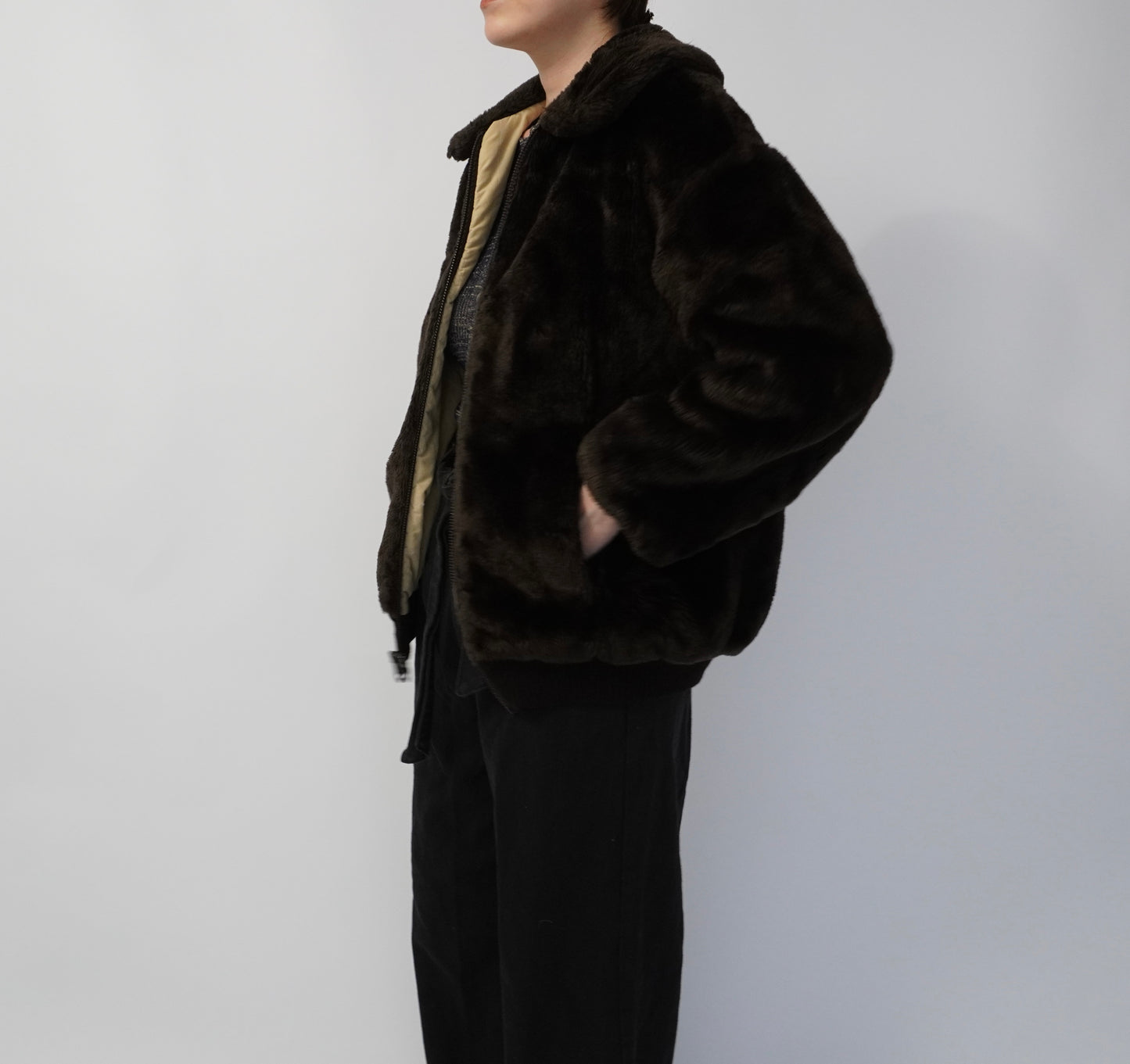 70s Fur Reversible Jacket