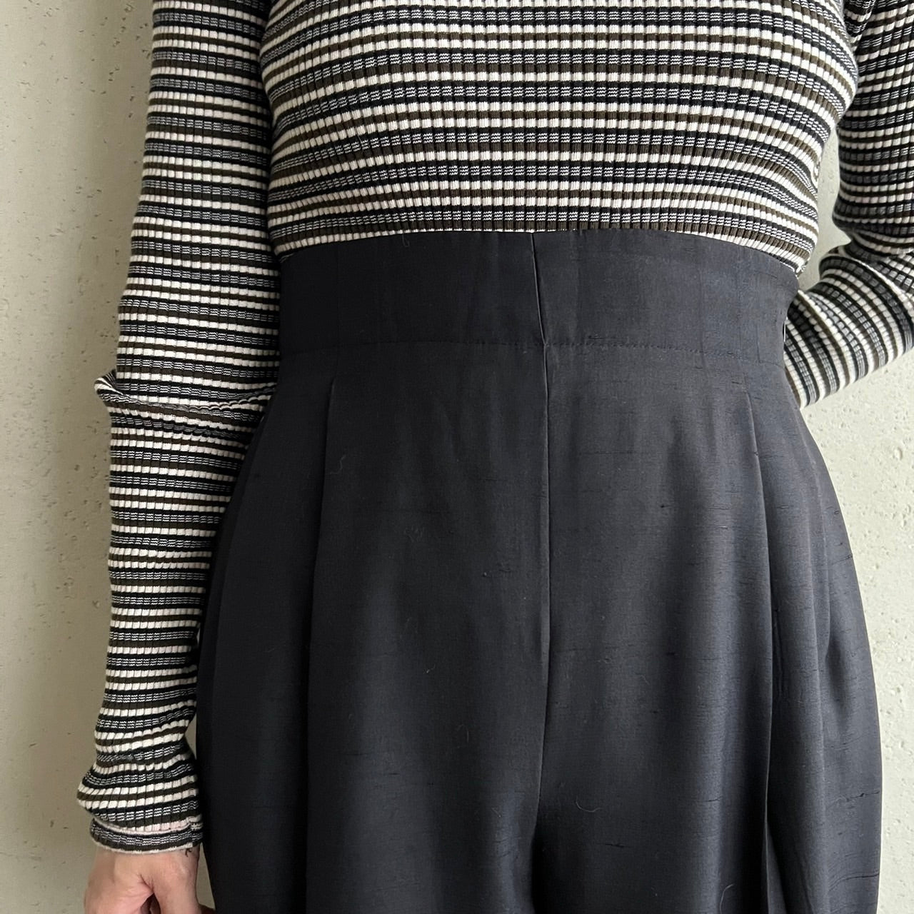 90s High Waisted Silk Pants