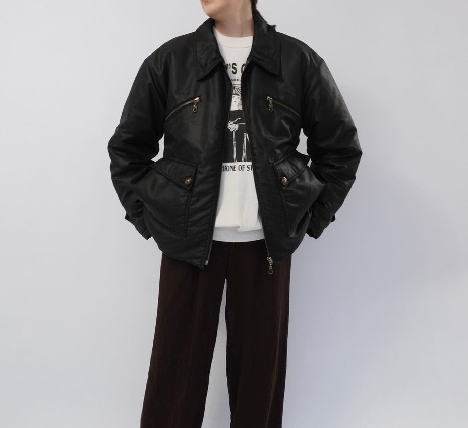 90s Black Jacket Made in Italy