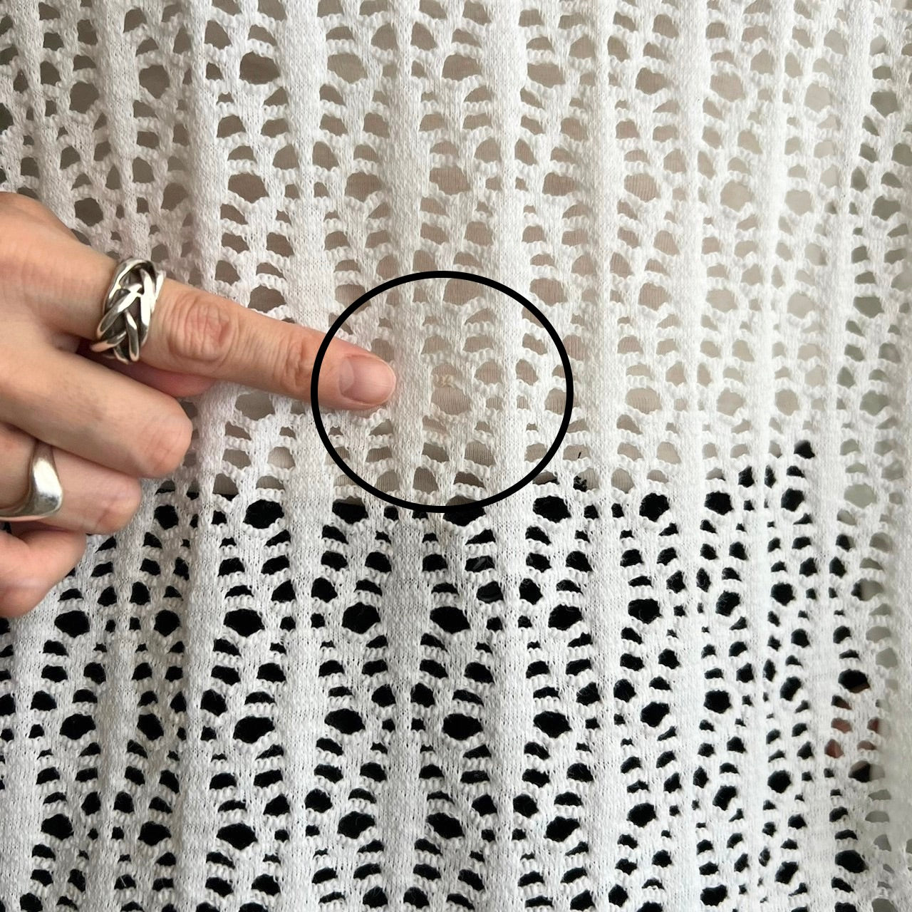 90s Crochet Top Made in USA