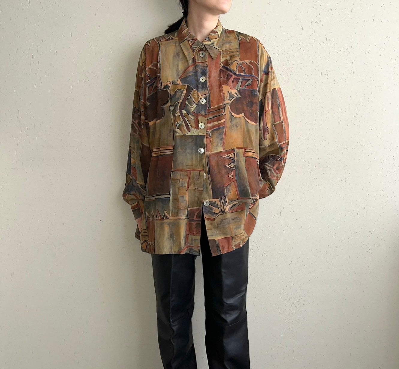 90s EURO Pattern Shirt