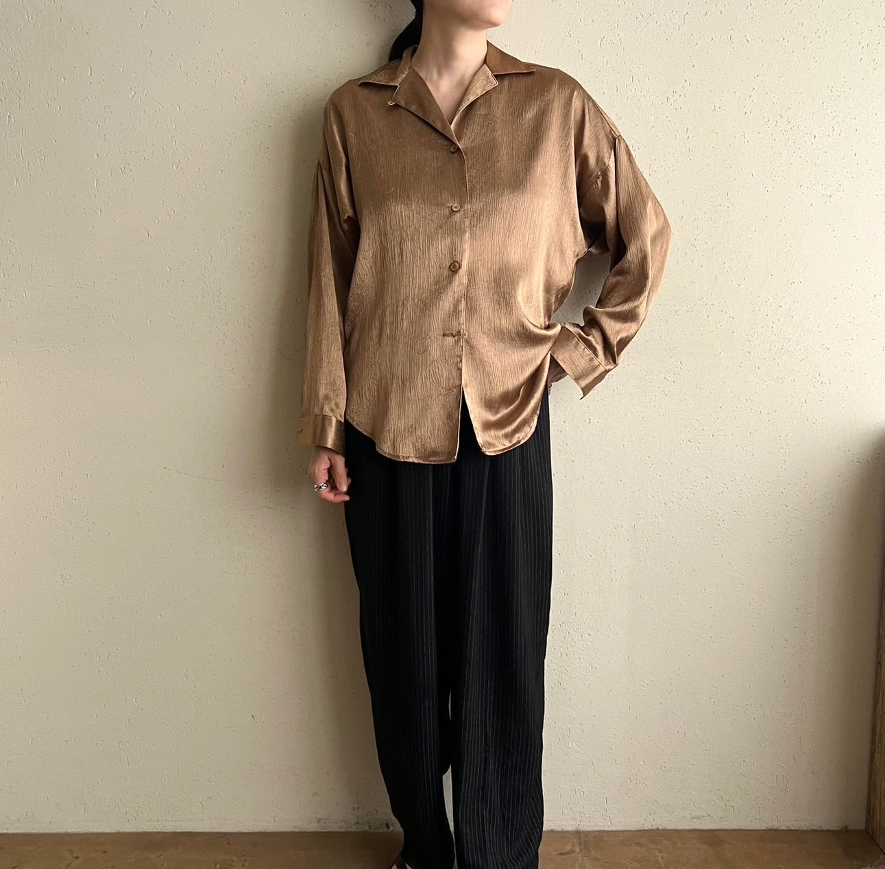 80s Shiny Shirt Made in USA